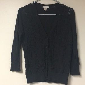 Women’s LOFT Lace Button Up Cardigan NWOT